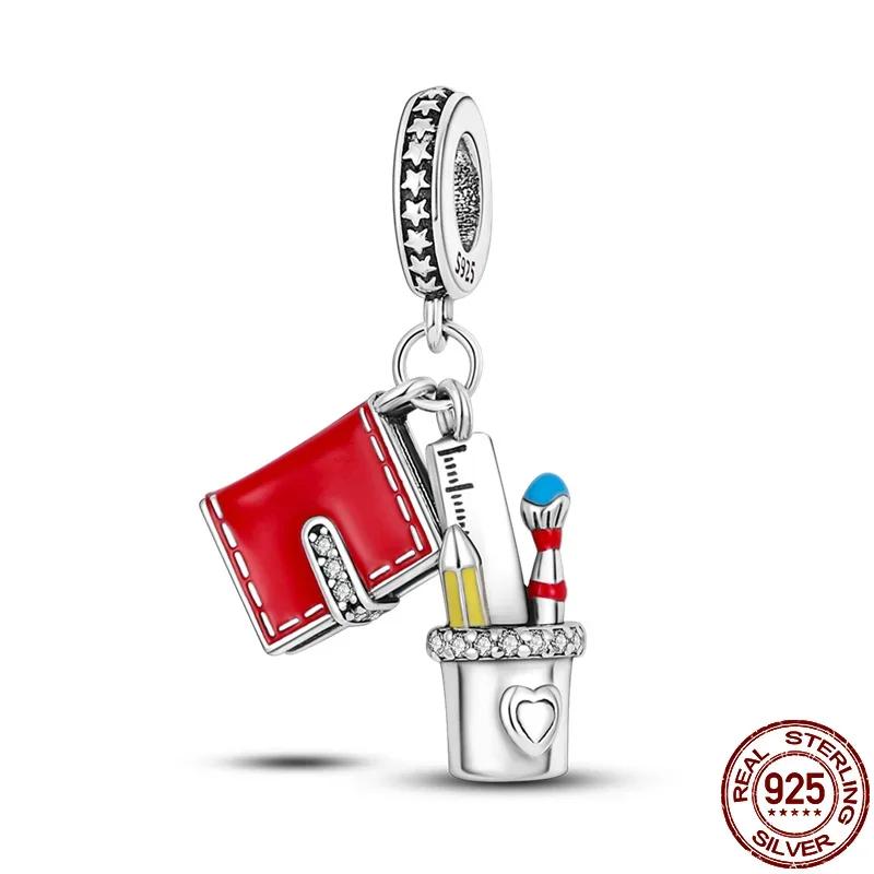 Copper Artist Brush Tools Color Palette Oil Painting Charms Beads Fit 4Mm Hole Diamete Bracelets Diy Jewelry Gifts