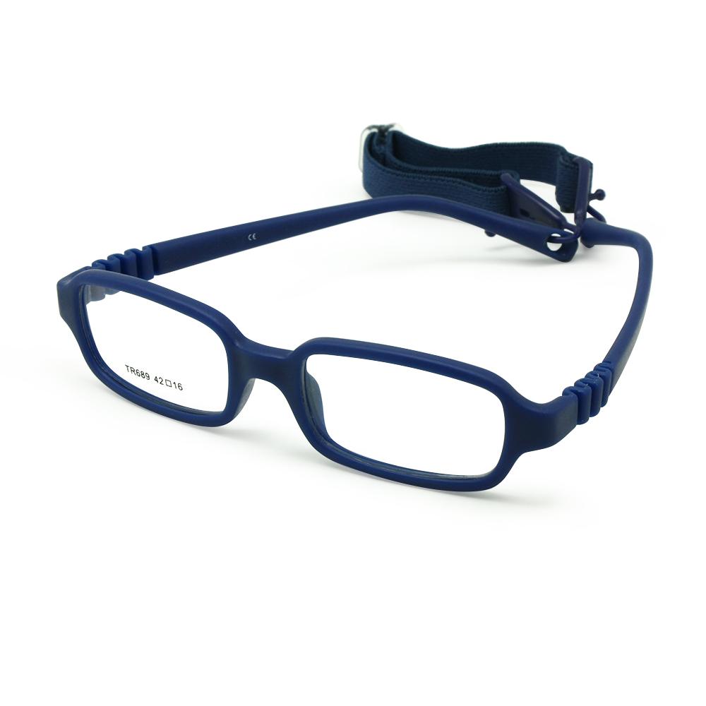 Baby Girl's Boy's Glasses Size 42mm with Cord No Screw One-piece Flexible Toddler Bendable Children Glasses Frame