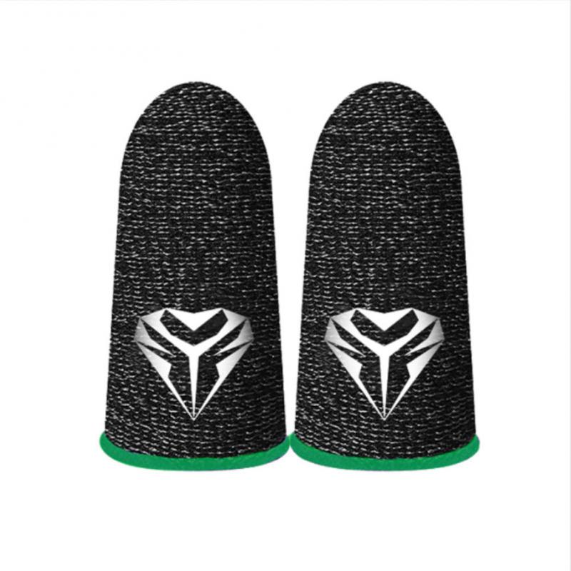 1 Pair Gaming Finger Sleeve Luminous Fingertips Cover Anti-slip Breathable Finger Cots Thumb Gloves For Mobile Game