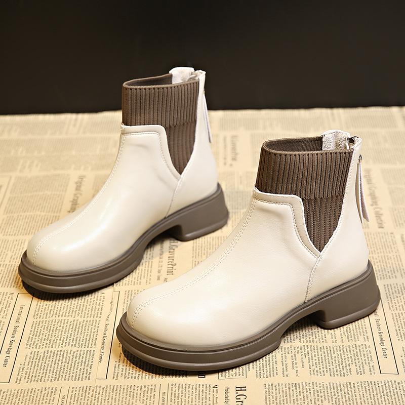 Platform Martin Boots Women's Shoes 2025 New Trend Thin Boots Spring Autumn and Winter Short Boots Women's Single Boots