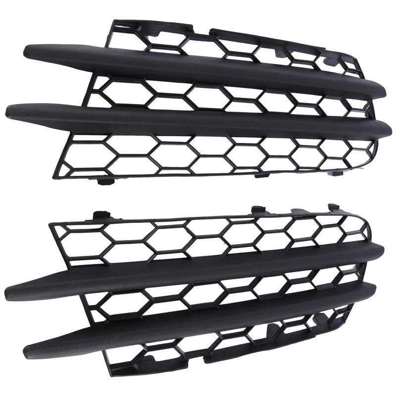 Fog Lamp Honeycomb Cover Car Front Bumper Fog Light Mesh Grille For VW Scirocco 2008-2014 1K8853665 1K8853666