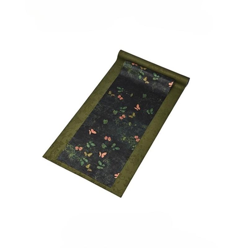 Tea Mat Waterproof and Non-slip Tea Mat Light Luxury High-end Handmade Zen Table Flag New Chinese Table Fabric Tea Flag