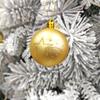 36-Piece Christmas Tree Ornament Set - 6cm Glitter & Painted Irregular Shape Balls
