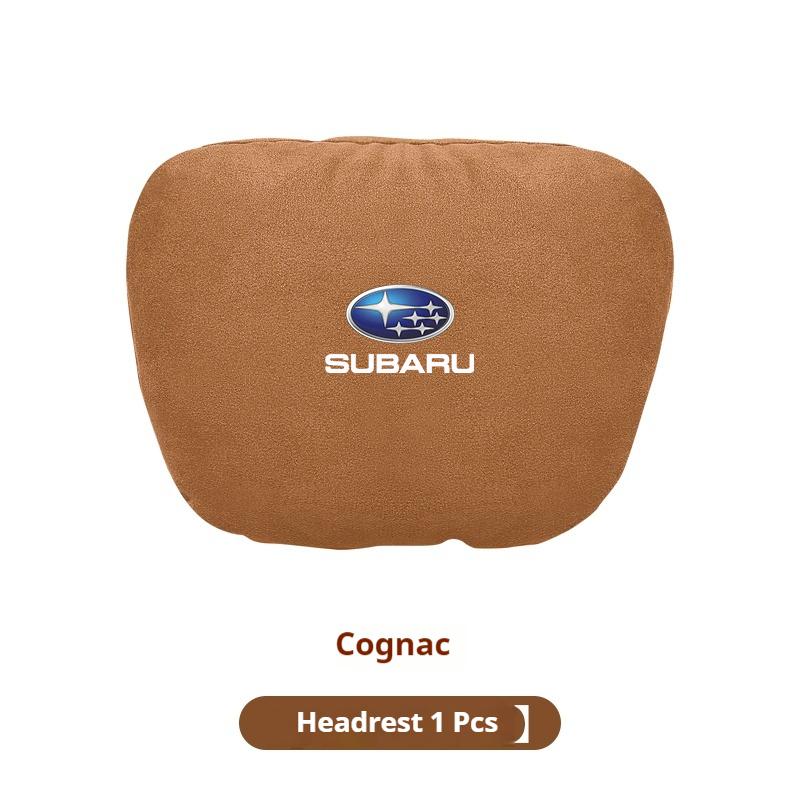 For Subaru STI Brz Wrx Xv Ascent Forester Outback Impreza Legacy Suede Car Headrest Neck Support Seat Lumbar Cushion Neck Pillow erg3