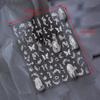 Naklejka 3D na paznokcie z białym kokardką i kwiatem, ultracienka, samoprzylepna, suwak, letnia naklejka do zdobienia paznokci, dekoracja, akcesorium do DIY manicure