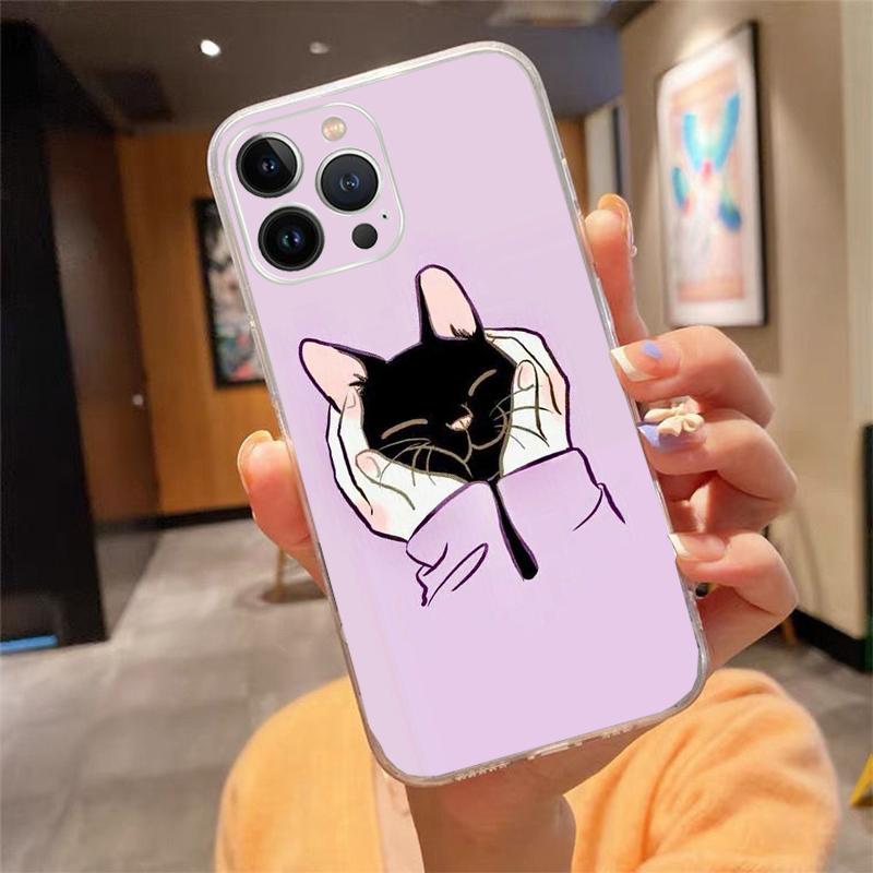 

Phone Case For iphone 17ProMax Air 16 15 14 13 Pro Max 15 16 Pro 15Plus Cute Kitten Cat iphone 13