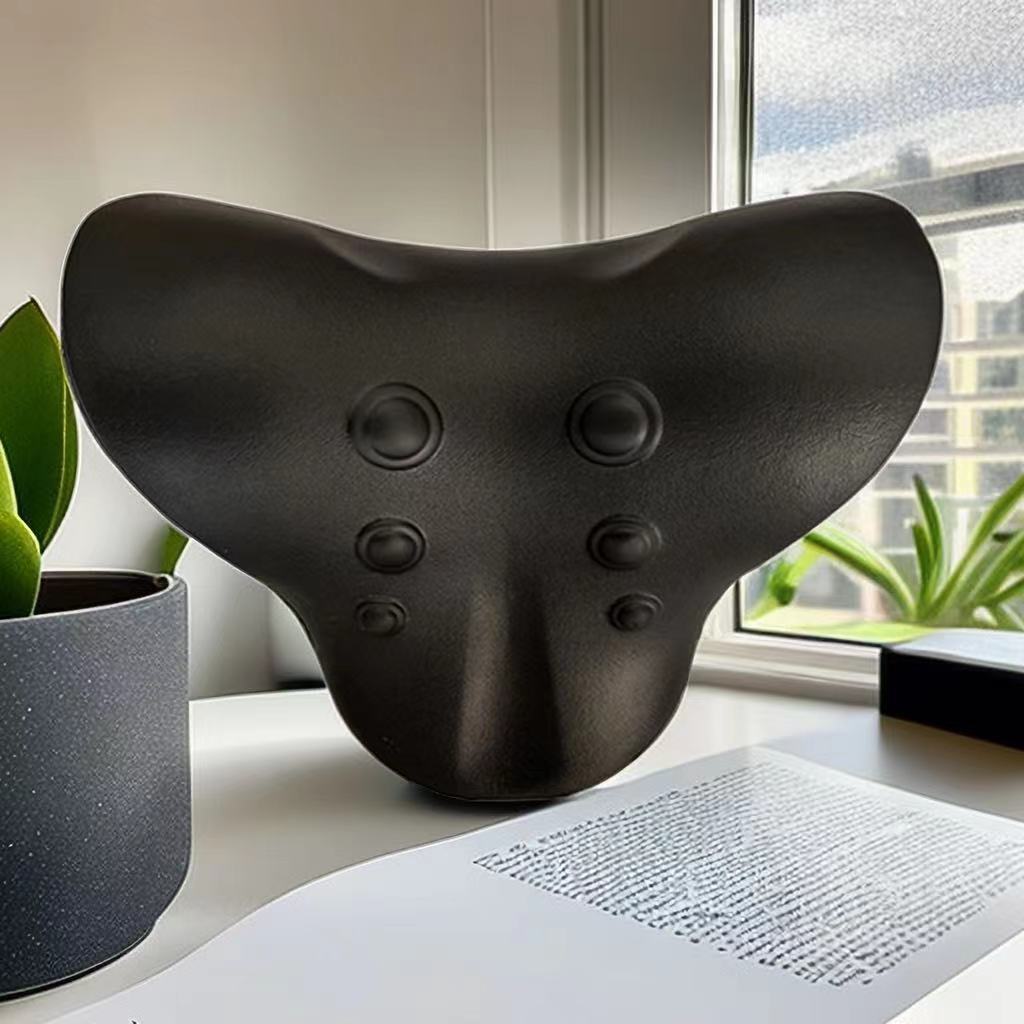 Pescoço Ombro Alongador Relaxante Cervical Quiropraxia Tração Dispositivo Travesseiro Para Alívio Da Dor Na Coluna Cervical