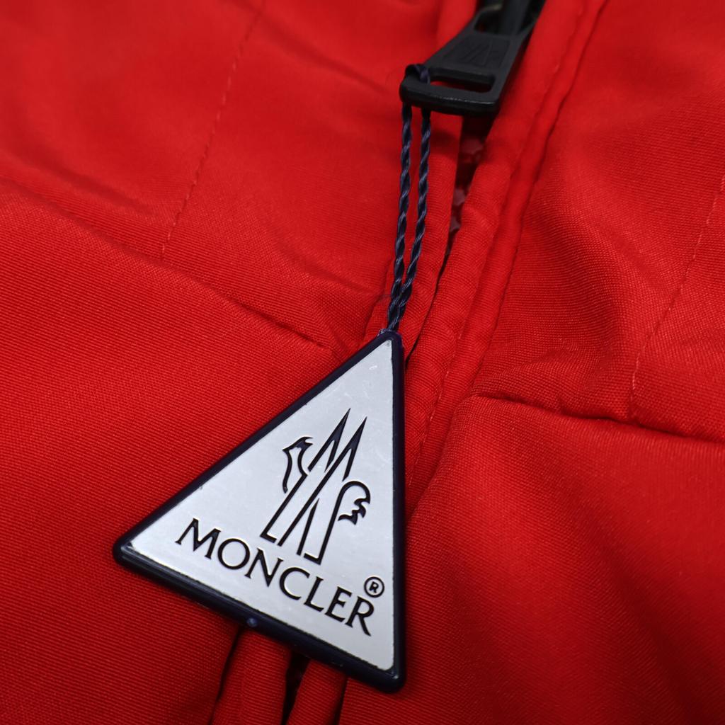 Moncler [/Domestic Regular] MONTCLA Monkura Inside Logo Embroidered Line Hooded Down Jacket 6 RedUsed