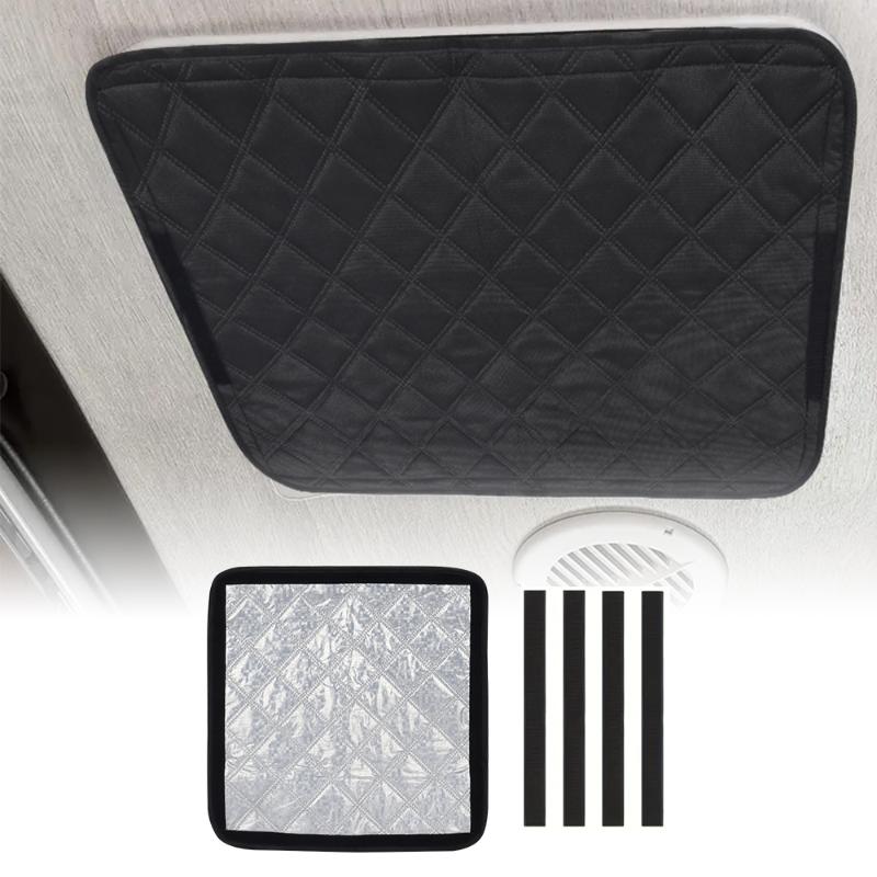 Caravan Vent Foldable Insulating Cover Roof Ventilation Heat Reflection Shade Windproof for RV Camping All Weather Use