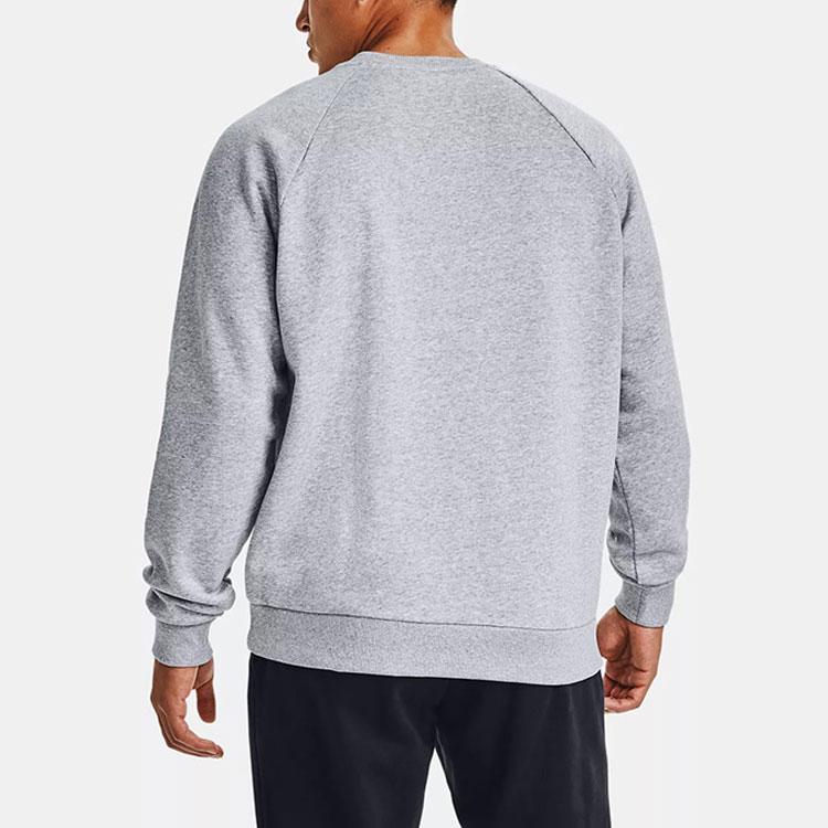 Under Armour Rival Training Fleece Crew Sweatshirt Men Sweatshirt Gray 1357096-011