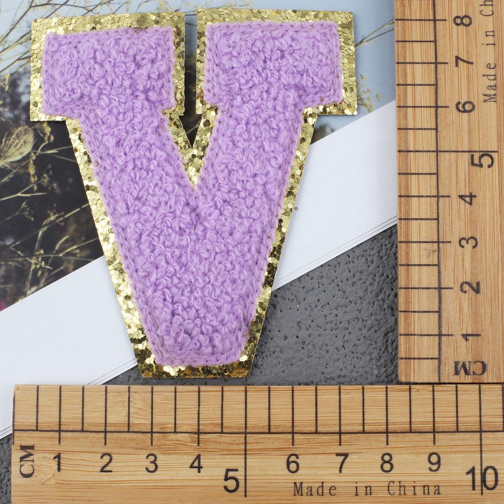 Mixed Color English Alphabet Embroidery Cloth Sticker Digital Towel Embroidery Computer Embroidery Stamp Clothes Smiley Face Patch Sticker