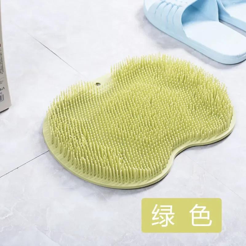 

Bathroom Non - slip Anti Skid Pad for Foot Wash, Silicone Foot Washing Brush, Bath Foot Massage Pad Mat, Shower Massage зелений