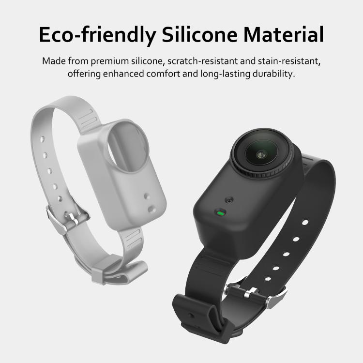 For DJI Osmo Nano PULUZ Body Silicone Expansion Wrist Strap Cover Pet Collar Mount