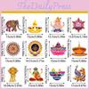 Paper Festival Diwali Hanging Decorations Elephant Paper Spiral Decor Party