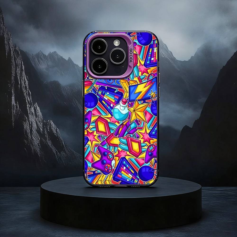 Console Gamepad Gamer Play Black Candy Silver Phone Case Phone Case For iPhone17,16,15,14,13,12,11 Plus,Pro Max