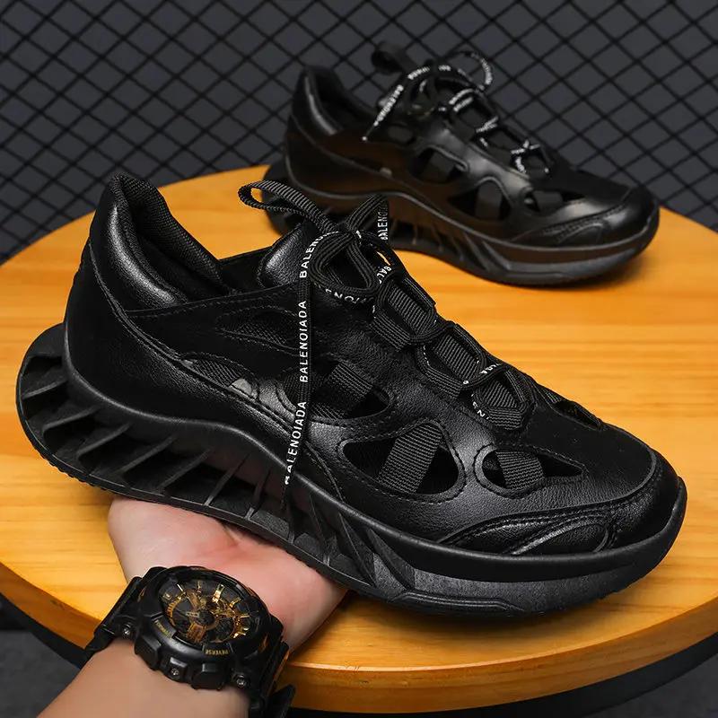 Sports Men's Sandal Height with Platform Running Breathable Outdoor Original Eva Summer Sale Comfortable Stylish Pvc Male Shoe