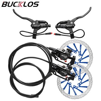 Set Frâne Disc E-Bike cu 2 Pistoane Oprire Alimentare Bicicletă Frână Disc Hidraulică E-Scuter Control Alimentare Manetă Frâne Bicicletă Rotoare 160