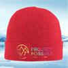 Logo s horským symbolem a text projektu possible Pánská Dámská Unisex Pletená Čepice Čepice Beanie Zimní Termo Teplá Chris