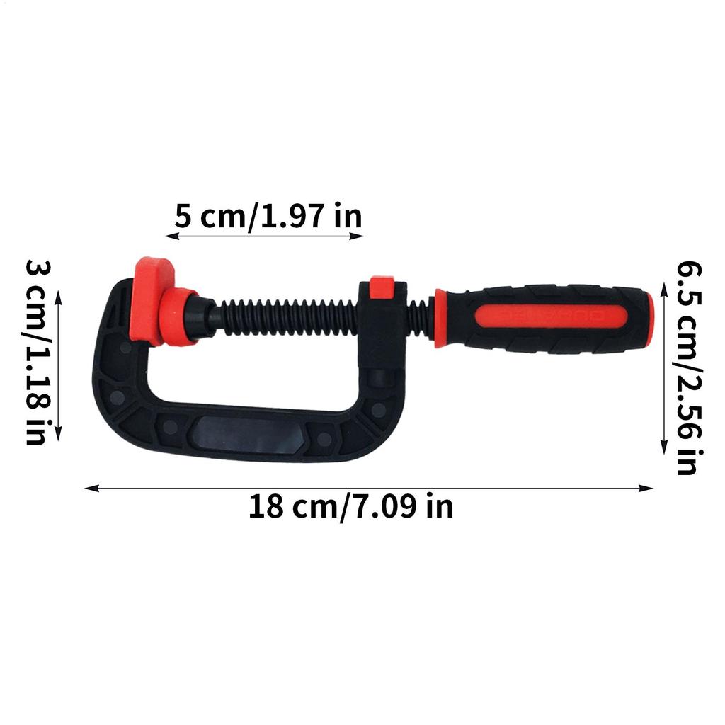 Heavy Duty C Clamp Adjustable G/C Spring Clips Quick-Release G Spring Clips For Woodworking Carpentry Workshop Bench Welding
