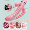 Vibrador 3 en 1 de doble penetración para punto G, estimulador de clítoris, consolador Anal, vaginal, masturbadores, Juguetes sexuales para mujeres, parejas, 18 adultos