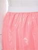 S-3XL Donna Impermeabile Lucido Crop Top Manica Corta Pullover Vinile T-shirt per Costume da Bagno Rave Clubwear Esigenze Speciali