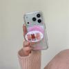 Polka Dot Plaid Rabbit Magnetic Stand Case for iPhone 17/16 Pro Max/15 Pro