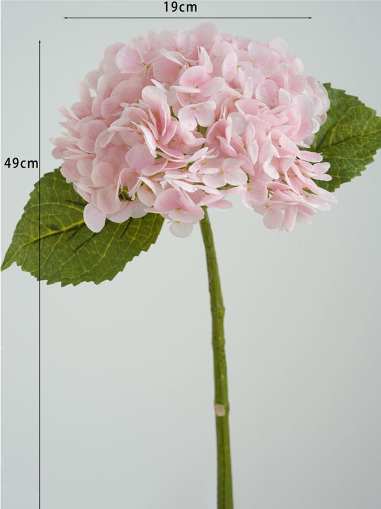 Blaue künstliche Hortensienblüten Echte Haptik Künstliche Hortensienzweige Dekoration Hochzeitsstrauß Blumengesteck