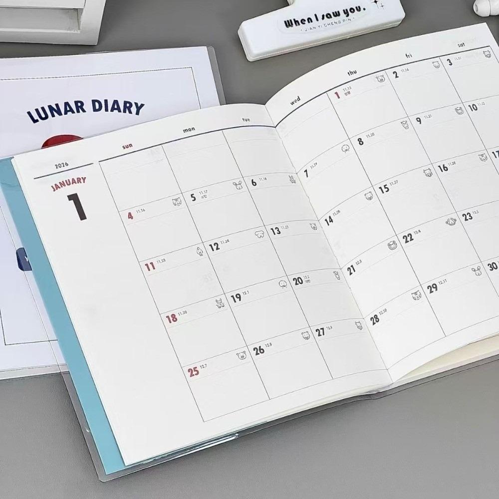 Retro Student Study Diary Planner 2026 Journal Notebook Schedule Life Planner Book Student