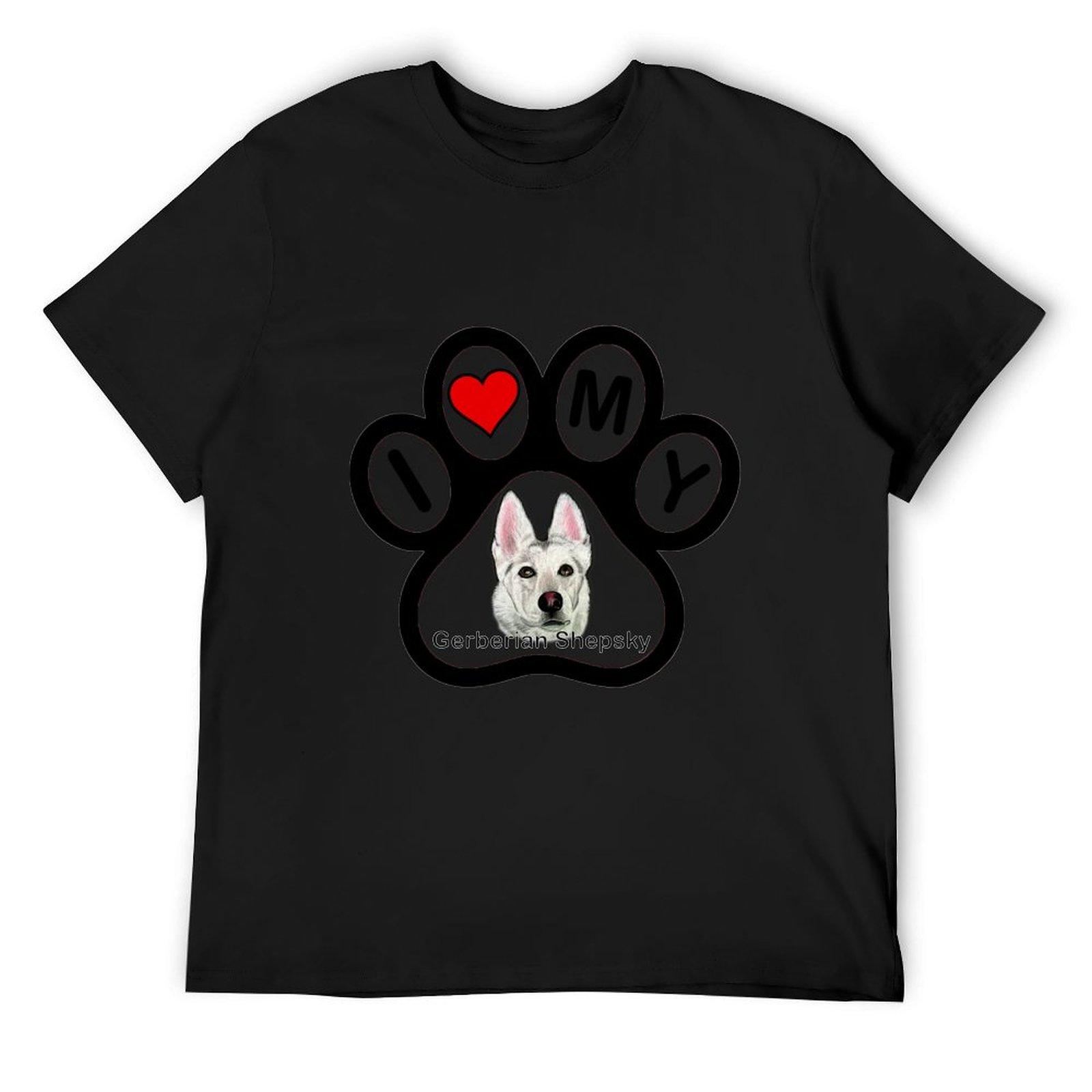 

Я люблю свою герберскую овчарку! Футболка каваи одежда летний топ винтажная одежда Мужская футболка 4XL