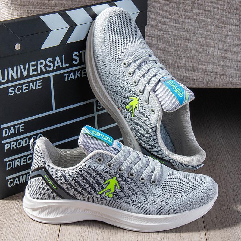 Shoes men's 2025 spring new fly-woven mesh breathable single shoes foreign trade soft sole comfortable casual shoes men's shoes