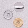 Four-Hole Zinc Alloy Hand-Sewn Metal Button - High-End, Exquisite & Versatile