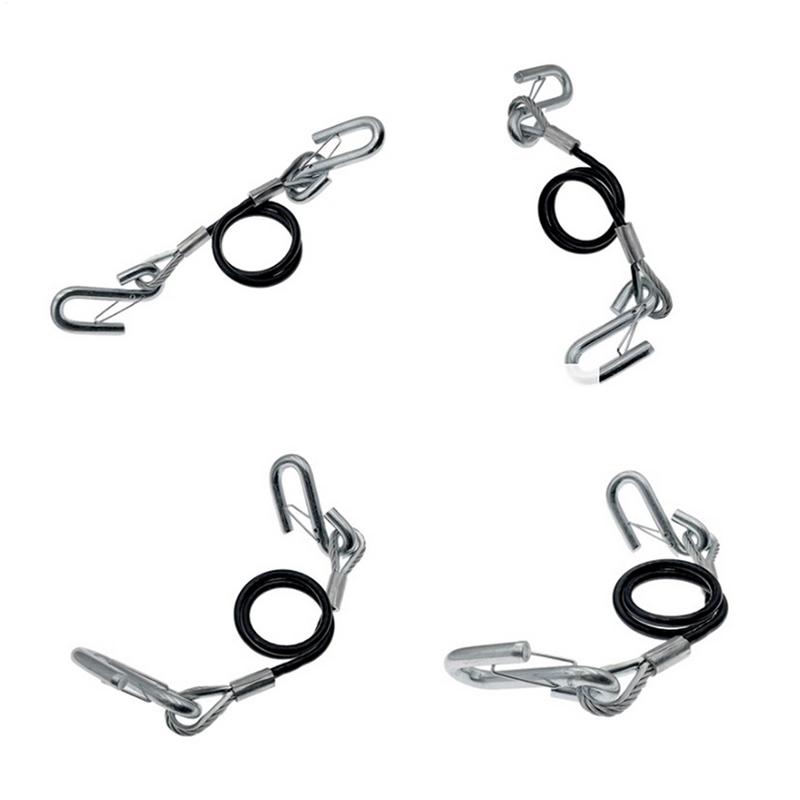 Trailer Breakaway Cable 27.55 Inch Trailer Safety Cables 27 55 Inch Safe Rope With S Hook Adjustable Towing Accessories For RV