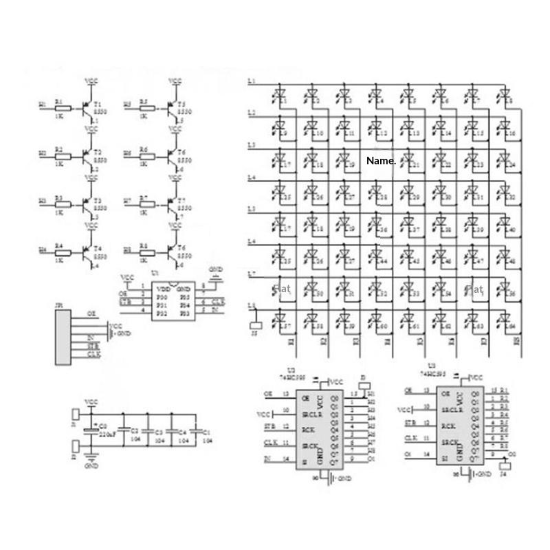 SMD Dot Matrix Advertising Screen Welding Practice Kit 0-9 Digital Display Fun DIY Electronic Kit Soldering Practice