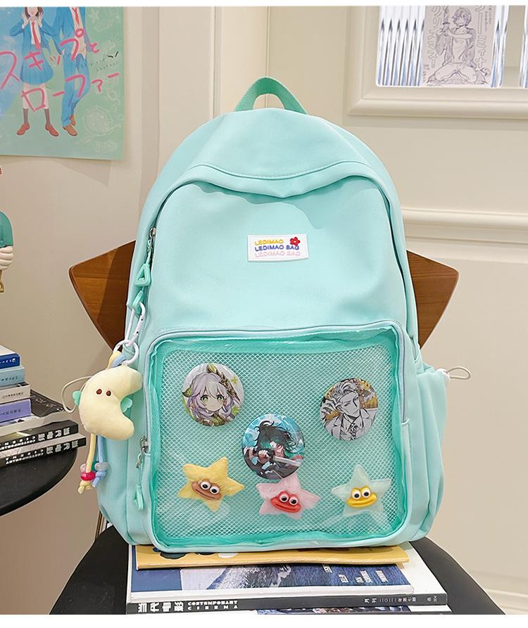 School Bag New Student Party High Value 1-3 Grade Backpack Mori Sweet Girl Heart Cocoa Love Travel Backpack