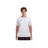 Under Armour T-shirt Sportiva Fitness Corsa Ciclismo Manica Corta Raglan Stampa Logo Minimalista Unisex Top Bianco 24500507-100