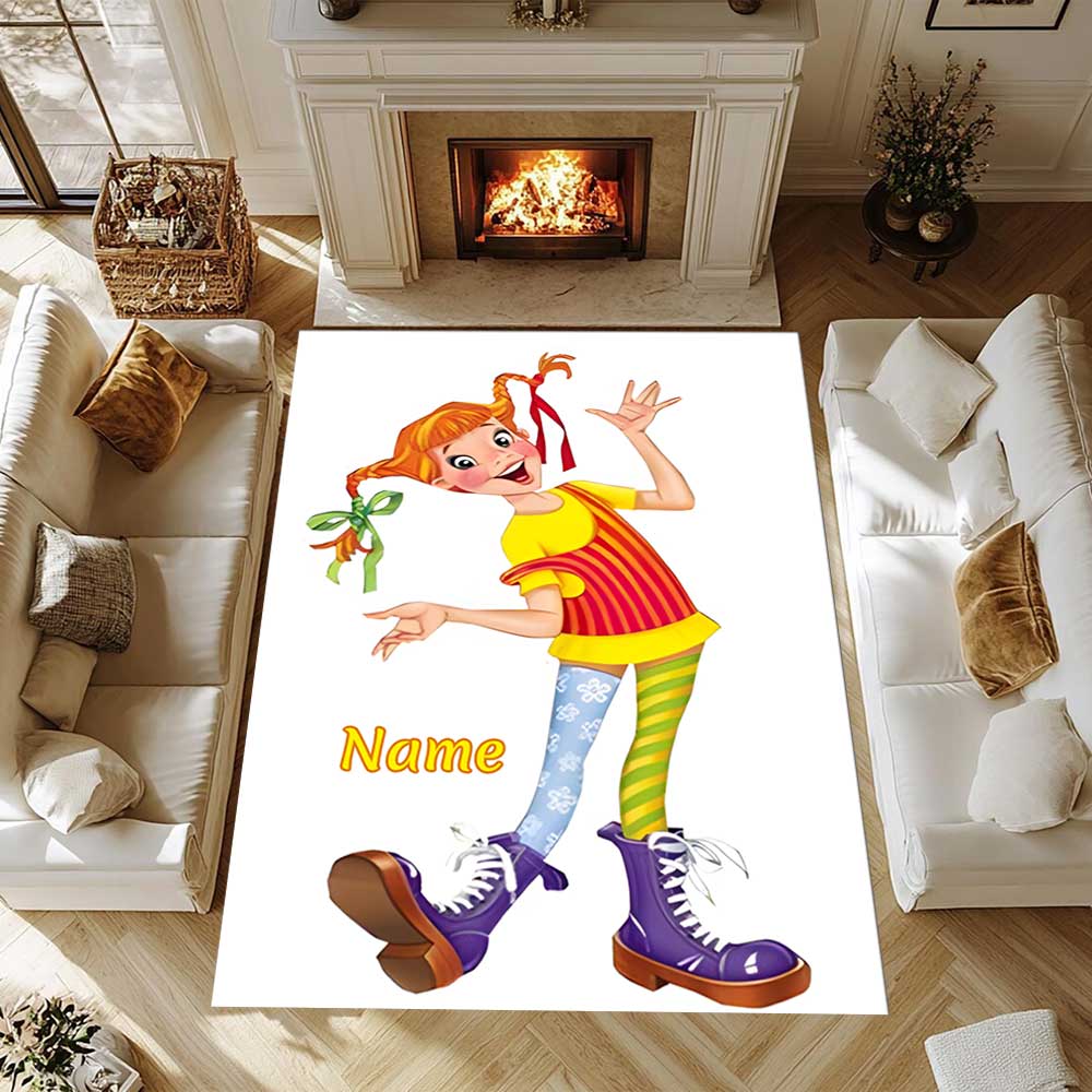 Pipi Customize your name rug, office chair cushion, home bedroom living room gift.