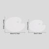 Acrylic White/Clear Artist Paint Tray Palette Color Mixing Painting Tool Oval Paint Pallet For School Artistic Supplies Makeup