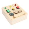 Wooden Sensory Board Switch Toy Red Green Light Switch Board Game Educational Early Learning for