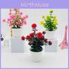 Artificial Lilac Flower Plant Pot For Office Decor With Realistic Plastic Blooming Gift For Home And Garden