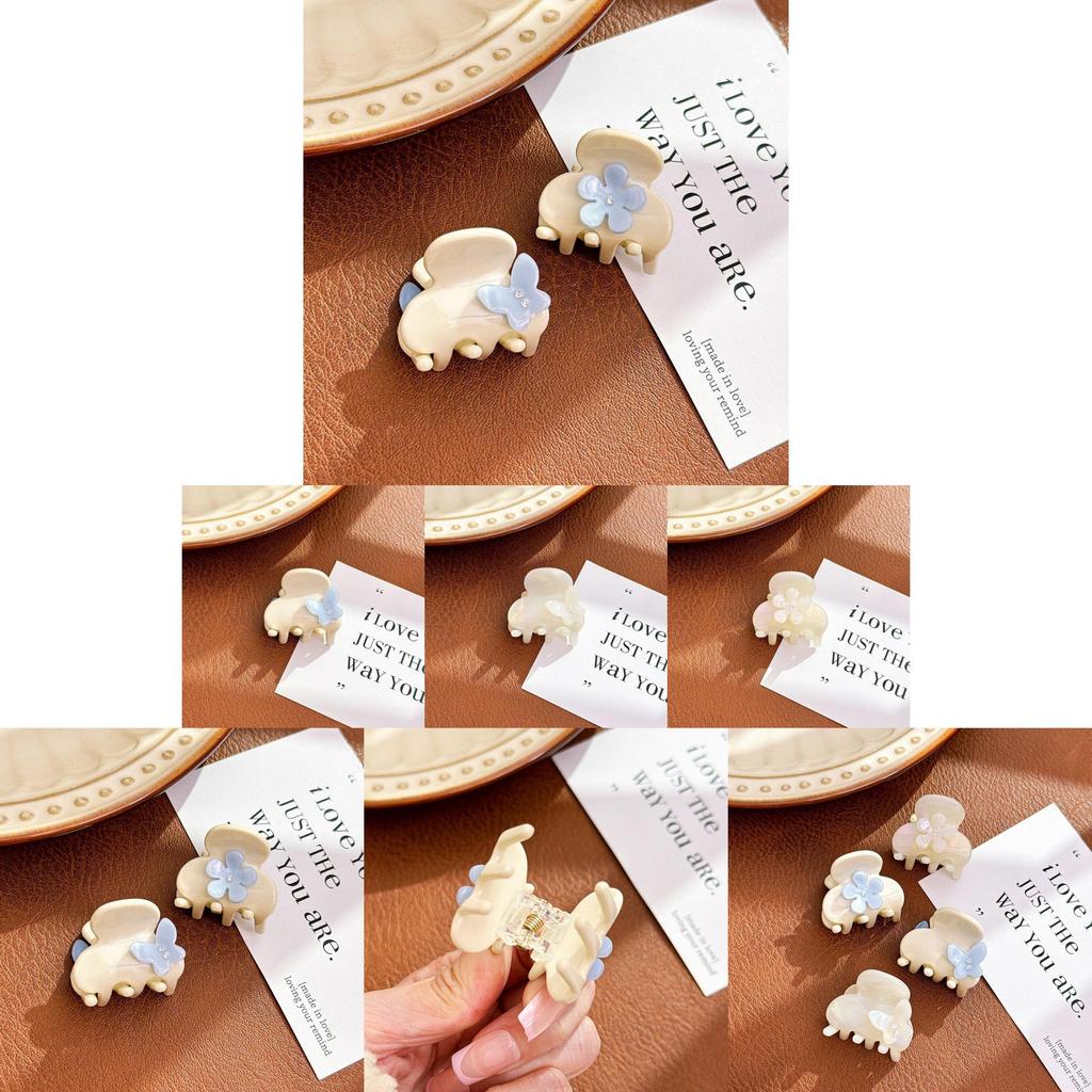 Elegant Koreansk Stil Fjäril Och Blomma Hårklämma För Kvinnor Med Mjuk Skonsam Design