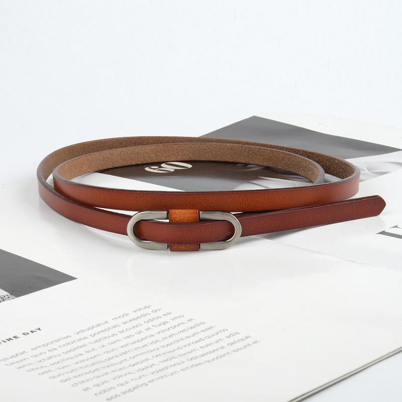 New Style of Women's Lace-up Belt with Knotted Leather Belt with Casual Pants Dress for Women