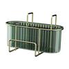 Sink Drain Dish Rack Storage Holder Over Organizer , Aureate dark green