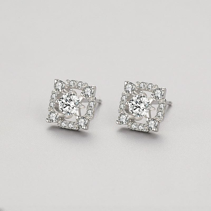 Tancise 925 Sterling Silver Zircon Earrings Drop Earrings For Women Wedding Party Gifts