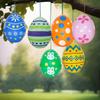 Giant Egg Easter Pvc Inflatable Ball Outdoor Garden Pendant Ornament 35X27Cm Balloon Party Easter Egg Decorations For Yard