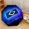 Hamburger SV Parapluie Pliant Automatique 3 Plis 8 Baleines Coupe-Vent Protection Soleil Pluie Pour Voyage Extérieur Usage Quotidien