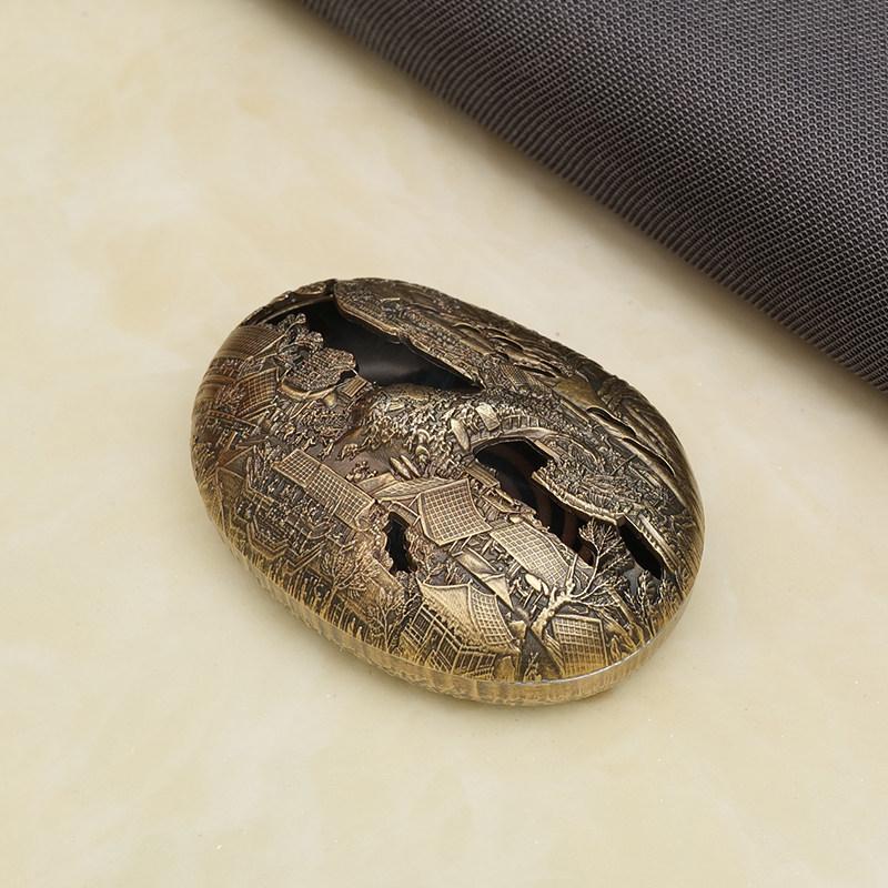 Alloy Incense Burner, Qingming Shanghe Tu Incense Burner, Household Indoor Incense Tower, Incense Aroma Ornament