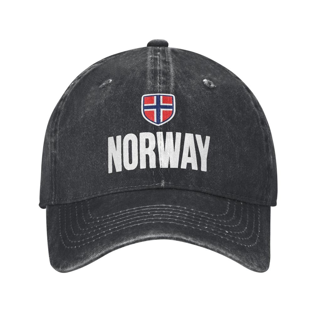 Unisex Women Norwegian Flag Norway Caps Merch Baseball Cap Retro Trucker Hats Adjustable