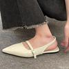 Sommer 2026 Neue Modische Einfache Vielseitige Rock-Sandale Flacher Boden Spitze Bequem Damen Sandalen Zapatos De Mujer