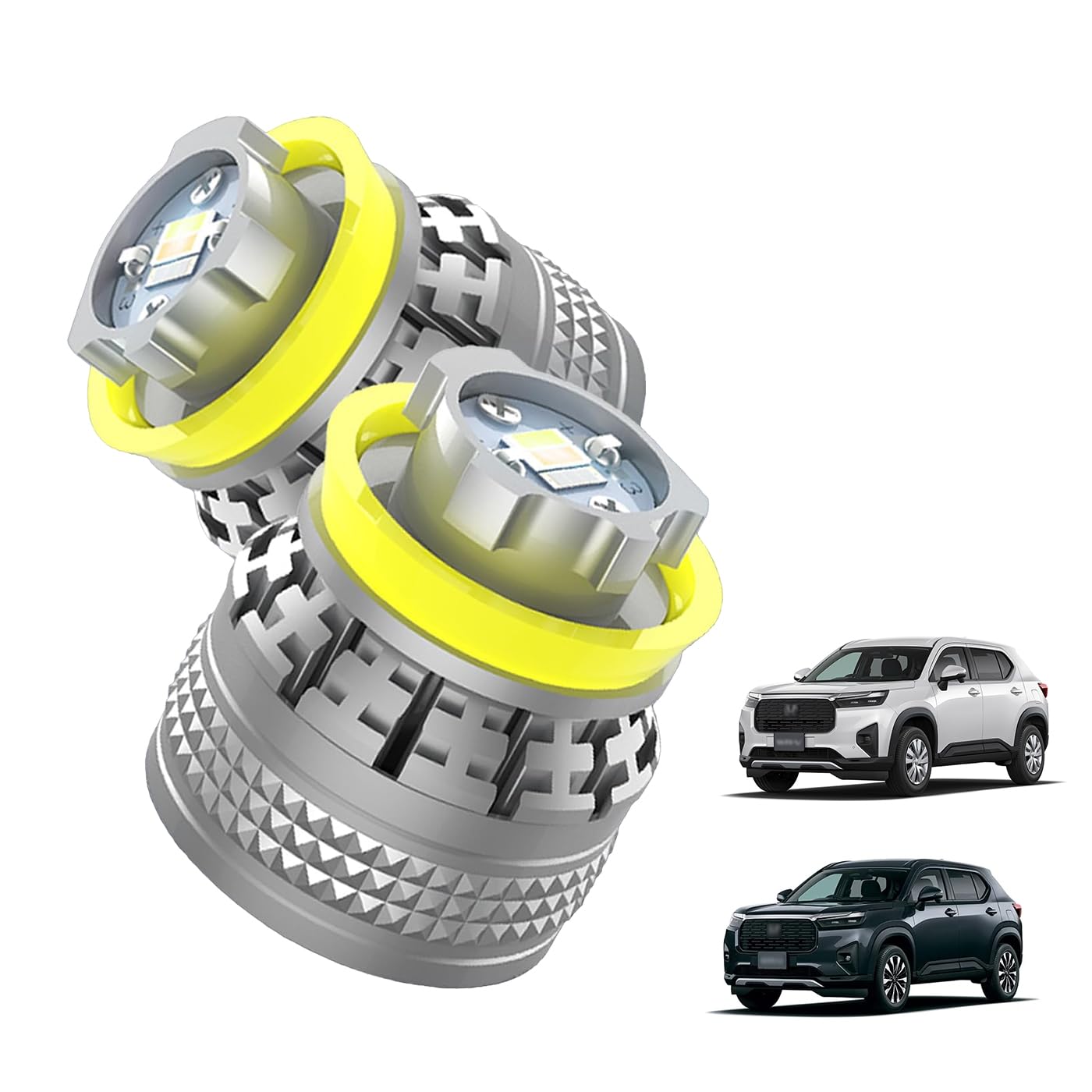 

OTORAM LED Fog Lights for Honda Switchable Compatible/Interchangeable WR-V 5BA-DG5 L1B, Yellow/Lime Green/Blue, 3-Color