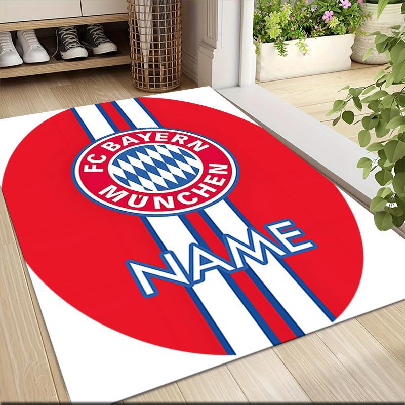 Custom Name Bayern Munich Crest Carpet Rug Customizable Soft Washable Anti-Slip Home Living Room Sofa Mats Personalized Rug. 0909210